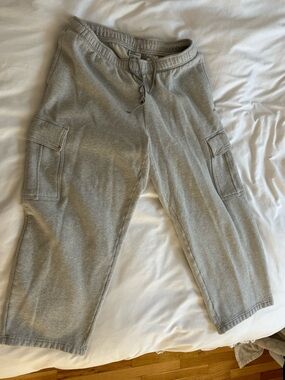 Aritzia Gray Cargo Sweatpants
